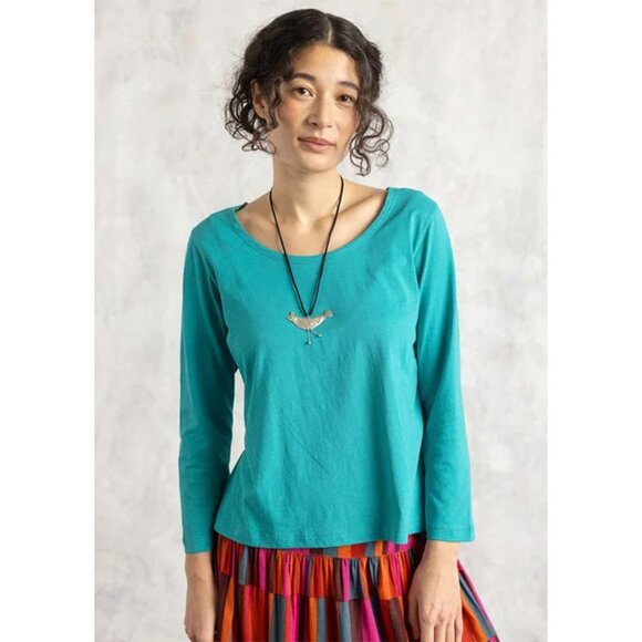Gudrun Sjode Jersey top in organic cotton oriental green - Picture 1 of 4